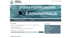 Desktop Screenshot of eadministracja.uksw.edu.pl