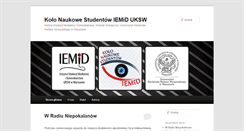 Desktop Screenshot of kns.iemid.uksw.edu.pl