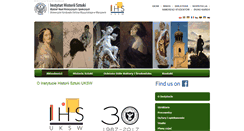 Desktop Screenshot of ihs.uksw.edu.pl