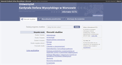 Desktop Screenshot of ects.uksw.edu.pl
