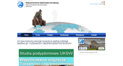 Desktop Screenshot of migracje.uksw.edu.pl