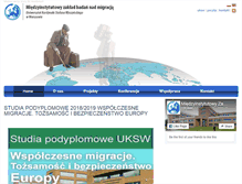 Tablet Screenshot of migracje.uksw.edu.pl